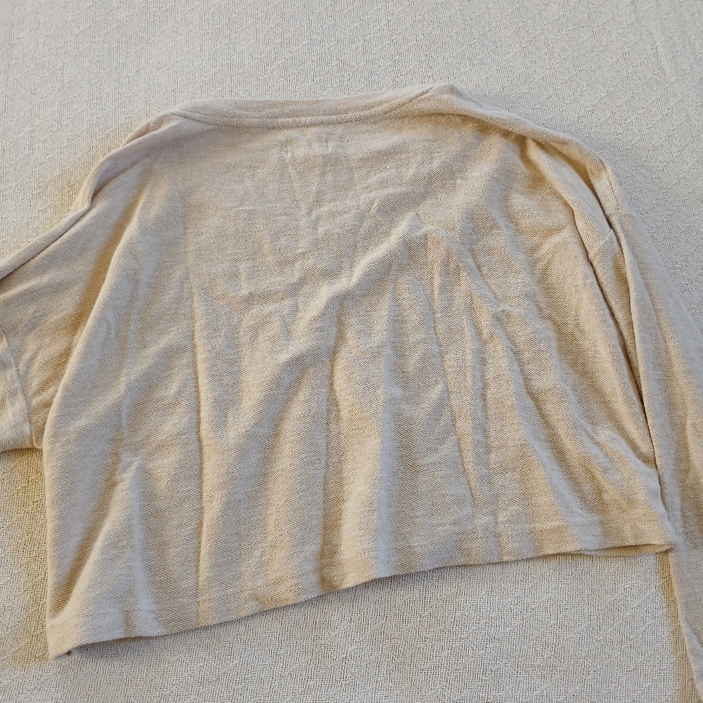 lou&grey ♡ long sleeve v neck top loft neutral minimalist pullover - Picture 7 of 7